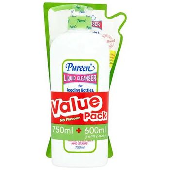PUREEN NO FLAVOUR LIQUID CLEANSER VALUE PACK 750ML+600ML