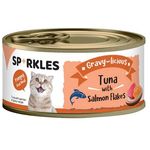 Sparkles Cat Gravy-licious Tuna with Salmon Flakes 80g