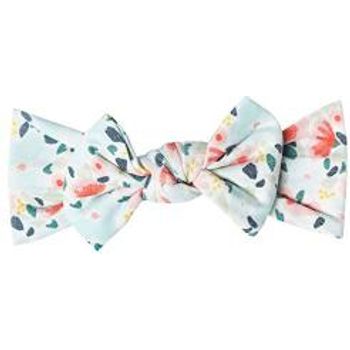 Baby Stretchy Soft Knit Headband Bow"leilani" By Copper Pearl