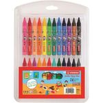 Stabilo Jumbo Yippy-Wax Crayons 24 Colours 2824JPL
