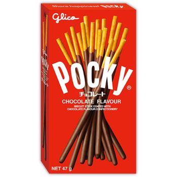 Glico Pocky Chocolate Cream Covered Biscuit Sticks 47g x 5pcs