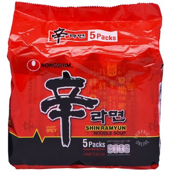 Nongshim Shin Ramyun Instant Noodle Spicy 5pcs x 120g