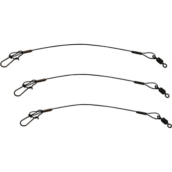 Eagle Claw 08012-005 9-inch Steel Leader 30# Black