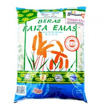 Faiza Emas Import White Rice 10kg