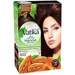 Bundle of 2 Vatika Henna Hair Color No.4 Natural Brown 2 X 60g