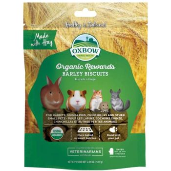 Oxbow Animal Health Barley Biscuits Bene Terra Organic Food And Treats 2.65ounce