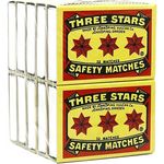 Three Stars Safety Matches 10pcs