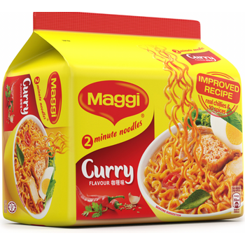 Maggi 2-Min Instant Noodles Curry 5x79g