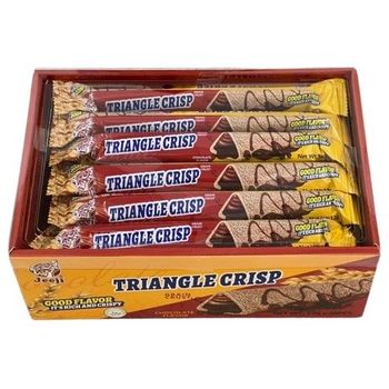 Jeeji Triangle Crisp Coklat Dan Perisa Susu 30pcs x 12g