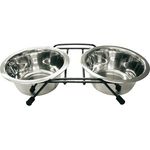 Marukan Pet Twin Tableware for Dogs and Cats