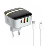Ldnio Fast Charger 32W 2 USB-A + TYPE-C UK A3513Q