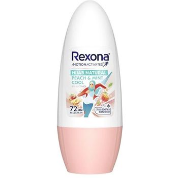 Rexona Hijab Natural Peach And Mint Cool Roll On 45ml