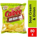 Calbee Potato Chips Sour Cream Onion 80g