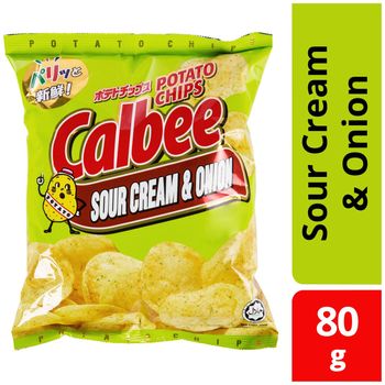 Calbee Potato Chips Sour Cream Onion 80g