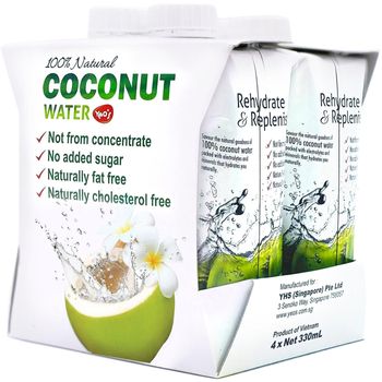Yeo's Coconut Water 4 Packs 330ml