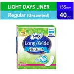 Sofy Long Wide Pantiliners Fit Absorb Unscented