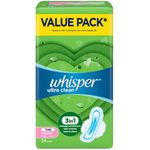 Whisper Ultra Clean Day Wing Sanitary Pads 24cm 34pcs