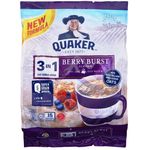 Quaker 3-in-1 Oat Cereal Drink Berry Burst Flavour 15 x 30g