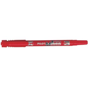 Pilot Twin Permanent Marker Scatm Red