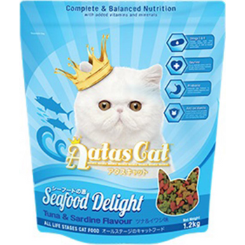 Aatas Cat Dry Food Seafood Delight Tuna & Sardine 1.2kg