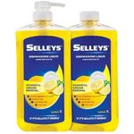 (Bundle of 2)Selleys Dishwashing Liquid Concentrate (Lemon) 1L + 1L refill