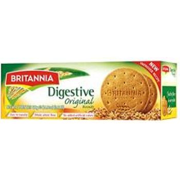 Britannia Digestive Original Biscuits 14.11oz 400g New Improved Recipe Whole Wheat Flavor Cookies Breakfast Lunch Party Healthy Snacks Whole Grain Crackers Suitable For Vegetarian Pack Of 1