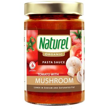 Naturel Organic Pasta Sauce Tomato With Mushroom 340g