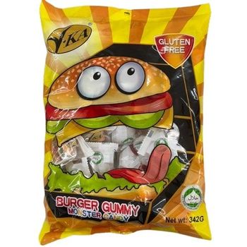 VKA Burger Gummy Monster Candy 38pcs x 9g