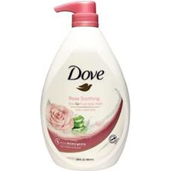 Dove Rebalancing Go Fresh Body Wash Rose Soothing Scent Aloe Vera Microbiome Gentle 33.8oz Pump Bottle