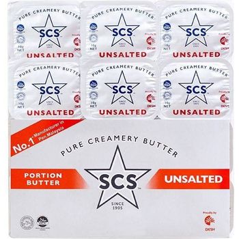 Scs Unsalted Pure Creamery Portion Butter 12sx10g