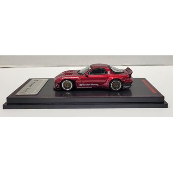 Ignition Model Rocket Bunny RX-7 FD3S Red Metallic Diecast Car 1/64