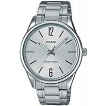 Casio #mtp-v005d-7a Men's Standard Stainless Steel Silver Dial Analog Watch