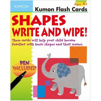 Kumon Flash Cards Shapes Write And Wipe