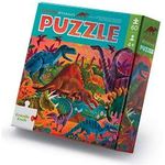 Crocodile Creek Holographic Foil Floor Puzzle Dazzling Dinosaurs 60-piece Puzzle For Ages 4 Years And Up Heavy-duty Box For Storage Puzzle Size 14” X 19” 79052