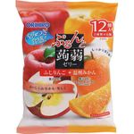Orihiro Purun and Konjac Jelly Pouches Fuji apple Plus Wenzhou Mandarin Orange 12pcs