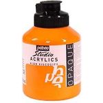 Pebeo Studio Acrylics 500-milliliter Acrylic Paint Cadmium Orange Hue