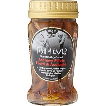Fish4Ever Anchovies In Organic Olive Oil 95g