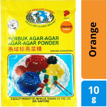 Swallow Globe Brand Agar Agar Powder Orange 10g