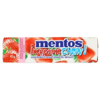 Mentos Incredible Chew Strawberry Flavour 45g