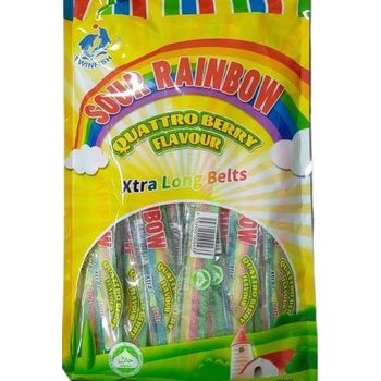 Twinfish Sour Rainbow Quattro Berry Flavor Xtra Long 24pcs 12g