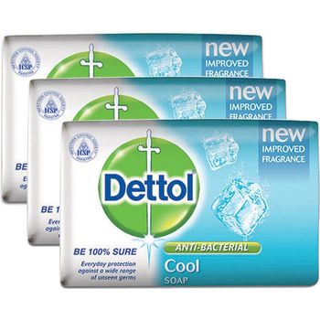 Dettol Cool Antibacterial Soap 3 x 65g