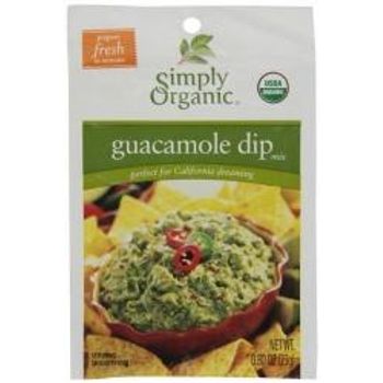 Simply Organic Organic Guacamole Dip 230g