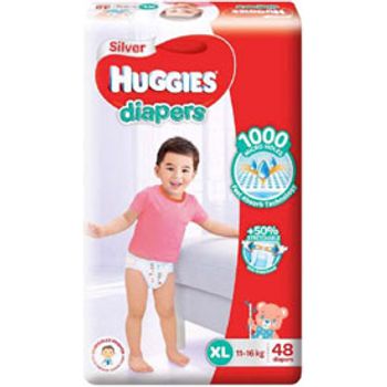 Huggies Silver Tape Diapers Size XL 48pcs