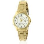 Casio Women's Ltp-v004g-7b Gold Ion Plated Stainless Steel Band Analog Watch