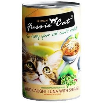 Fussie Cat Canned Food Wild Caught Tuna With Shirasu 400g
