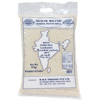 House Brand White Ponni Rice 5kg