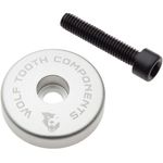 Wolf Tooth Ultralight Stem Cap/Integrated Spacer Aluminum 5mm Spacer Silver
