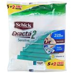 Schick Exacta 2 Sensitive Razors For Men 7 Razors