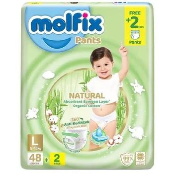Molfix Natural Pants Large 50pcs