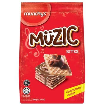Munchy's Wafer Bites Chocolate Muzic 90g